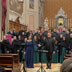 2025 - Foto di gruppo del Coro Monteverdi assieme al coro ospite APZ di Maribor (SLO) nel Duomo di Codroipo.